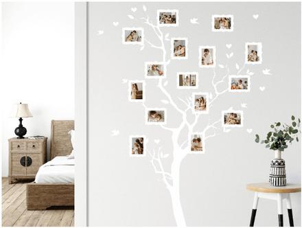 Nálepka na stenu - strom s fotkami 9x13cm, 