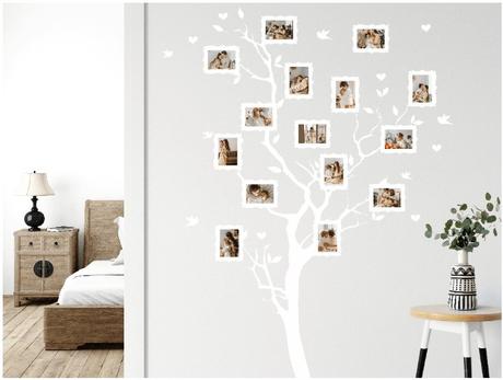 Nálepka na stenu - strom s fotkami 9x13cm, 