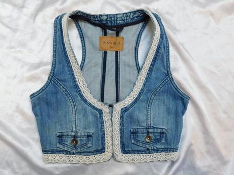 Pekna trendy riflova vesta, amisu,34