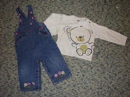 Rifle na traky + nátielník s dlhým ruk. 86 v., baby club,86