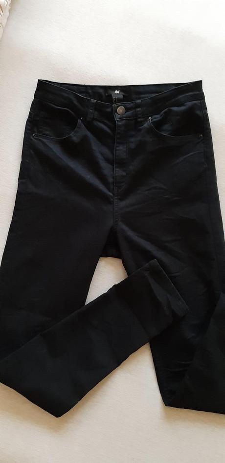 Čierne elastické rifle h&m, h&m,36
