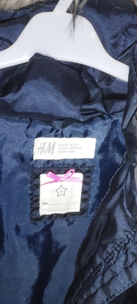 Krásna bunda, h&m,104