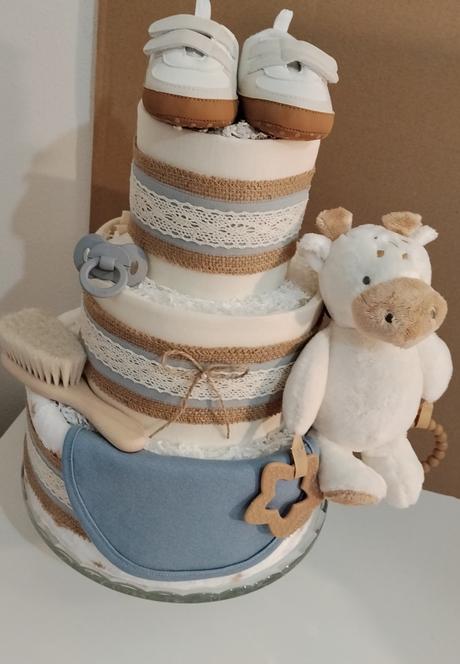 Plienková torta nežné objatie - pre chlapčeka,