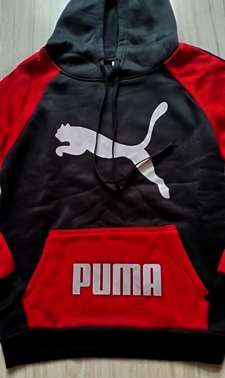 Čierno červená tepláková súprava, puma,152 - s