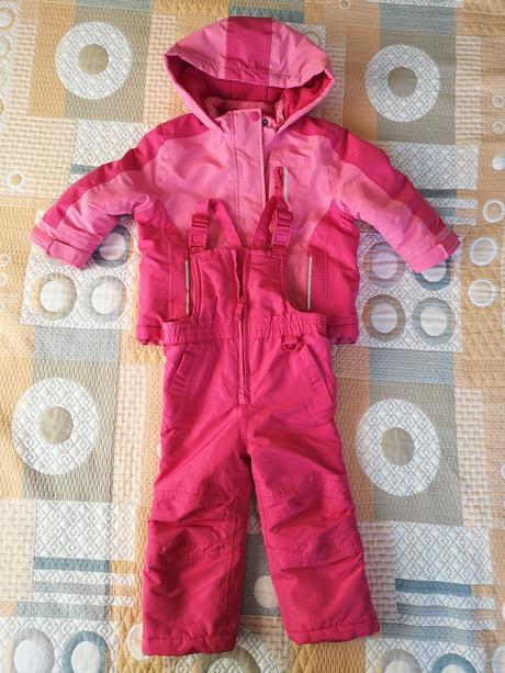 Bunda a otepľovačky na 2-3 ročné dievčatko, f&f,92