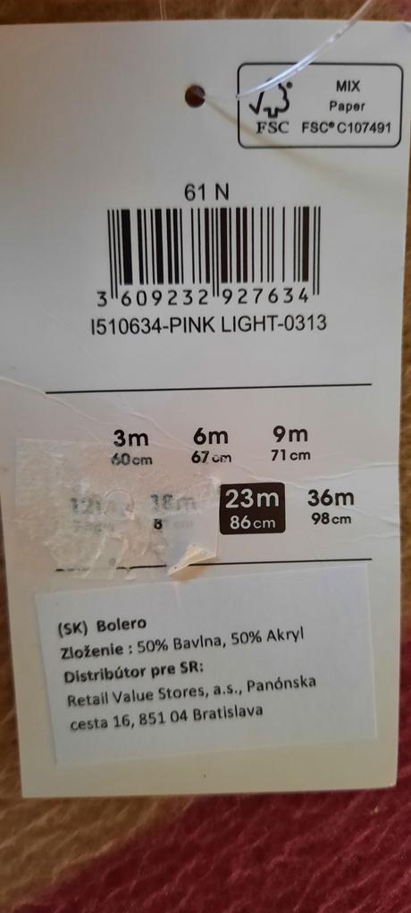 Bolerko bez poškodení  - 23 mesiacov, 92