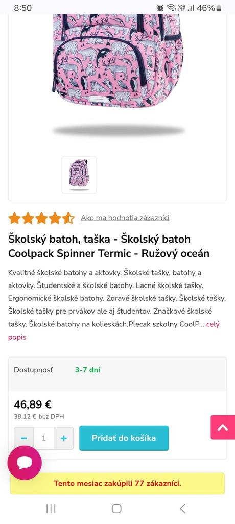 Školský batoh coolpack,