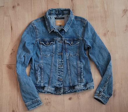 Elastická rifľová bunda, only,m