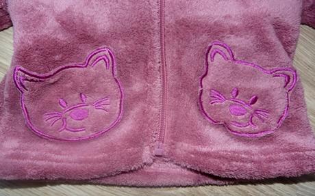 Mačičková chlpatka s uškami, mäkkučká, nenosená, lupilu,68