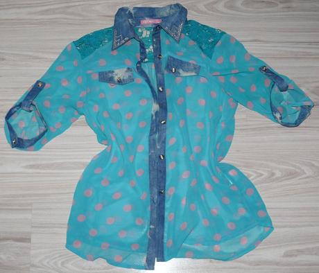 Bodkovaná blúzka m/l, l