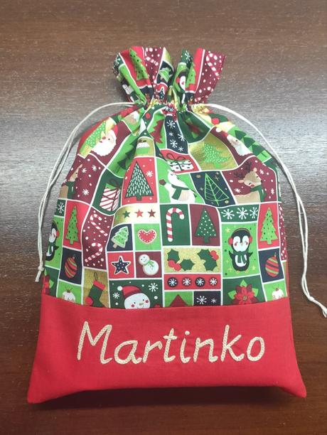 Mikulášske vrecko s menom, 
