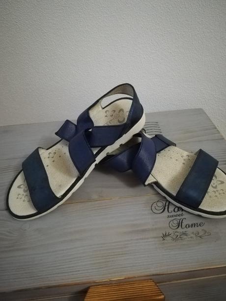 Nasúvacie modré sandálky, nelli blu,33