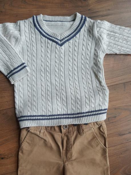 Set svetríka s nohavicami, h&m,86