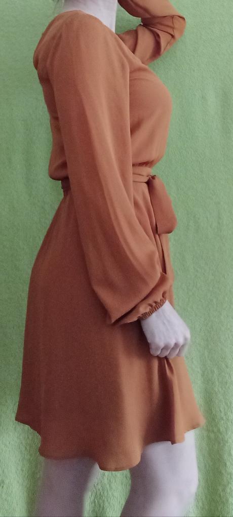 Škoricové šaty s/xs, xs