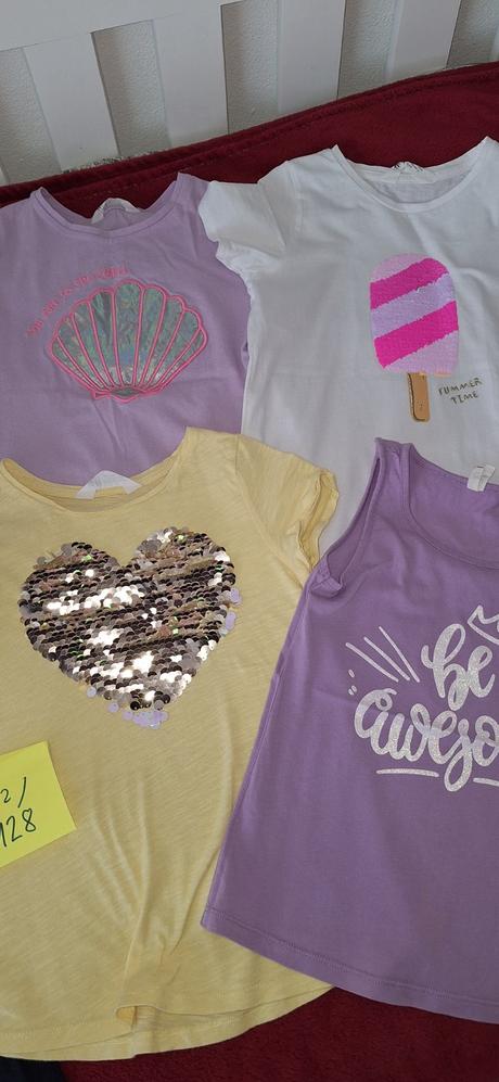 Tričká 122/128, h&m,122