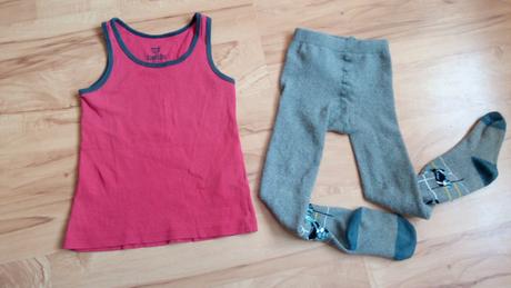 Hrubšie pančušky + tielko 86/92, lupilu,86