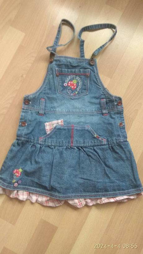 Dievčenské riflové šaty veľ.116, palomino,116