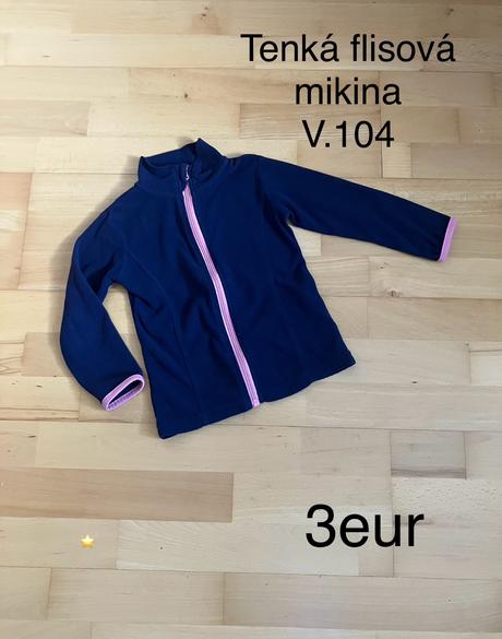 Tenká flisová mikina, 104
