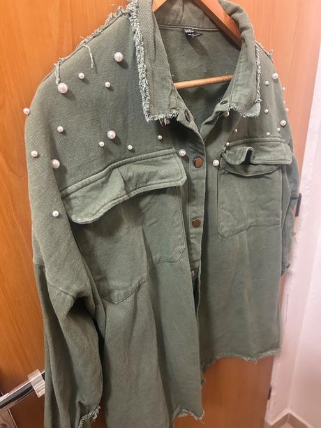 Shein košeľa s perlami, l