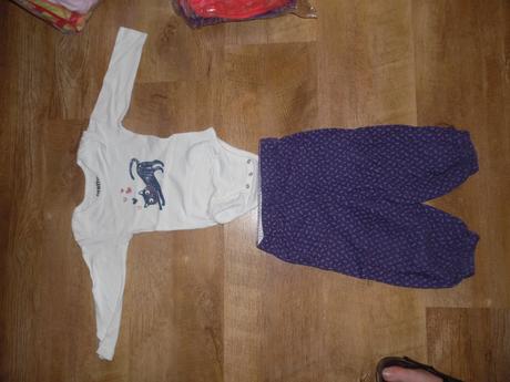 Fialkove menčestrové nohavice a body, 74, lupilu,74