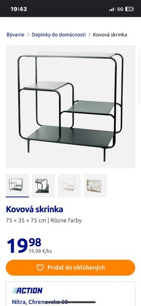 Kde nájdem dostupnú action skrinku?