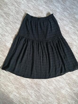 Krepová sukňa s gumou, h&m,l
