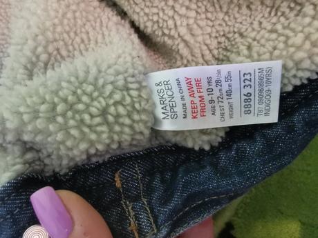 Zateplena bunda, marks & spencer,140