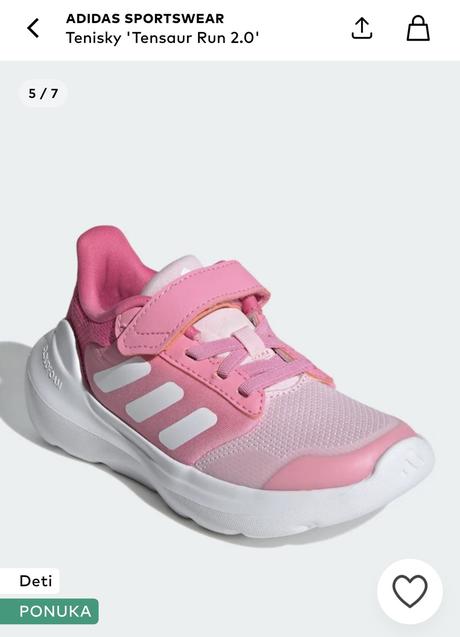 Tenisky adidas sportswear tensaur run 2.0 nové, adidas,35