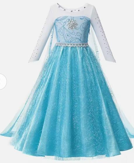 Šaty kostým elza frozen dlhá vlečka rôzne veľkosti, 