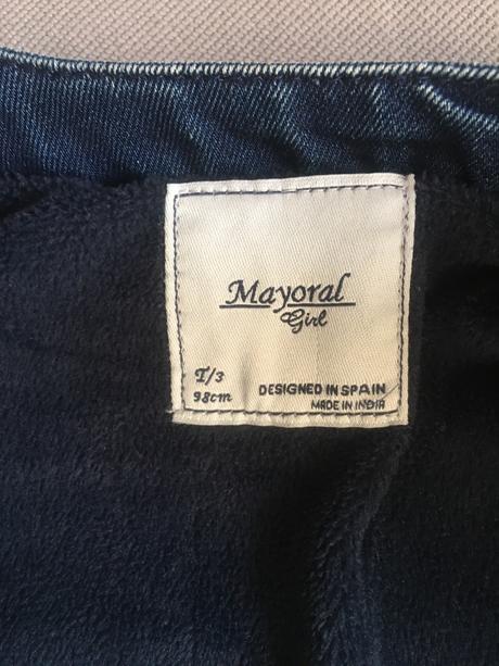 Zateplená riflova bunda, mayoral,98