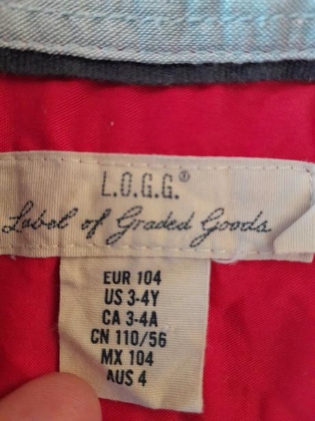 Sýto červená košielka hm, h&m,104