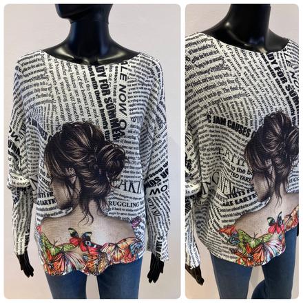 Dámske vzorované tričko, xl