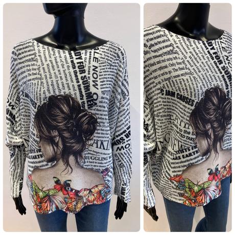 Dámske vzorované tričko, xl