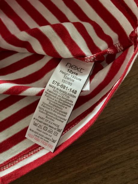 2-pack triciek pruzkovane a antracit, next,152