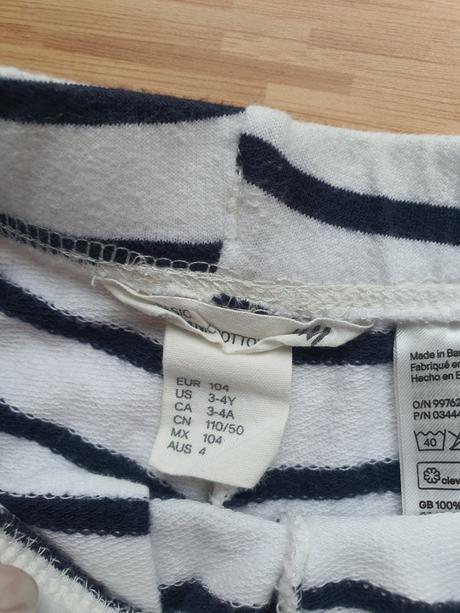 Pohodlne kratasky s vreckami, h&m,104