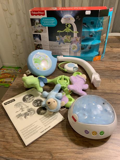 Fisher price kolotoč nad postielku 3v1, 