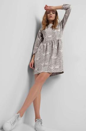 Hrubšie šaty s rybím efektom, orsay,40 / l