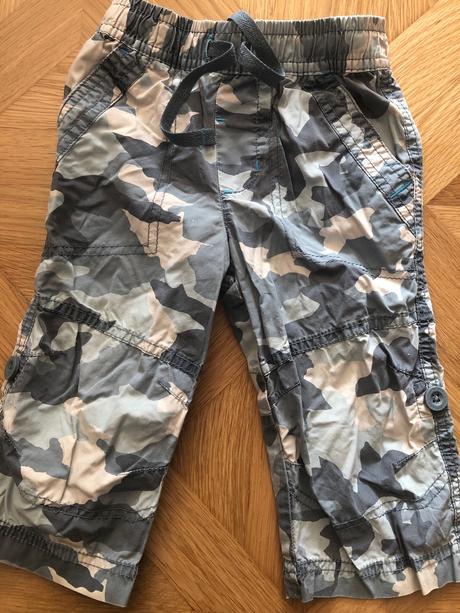 Maskáčové roll-up nohavice, next,80