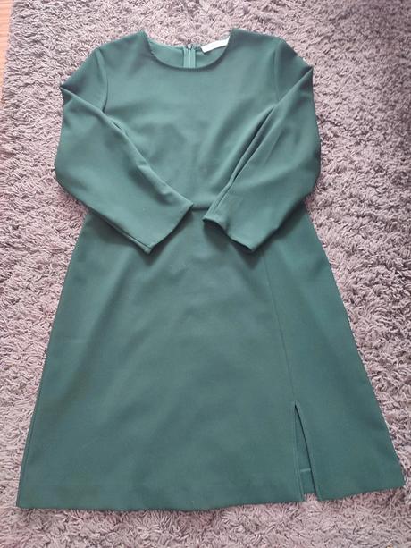 Tmavozelené elegantné šaty., warehouse,xl