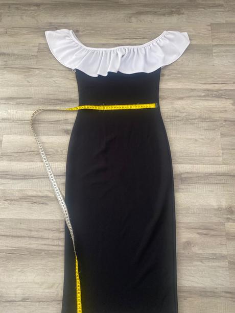 Čiernobiele šaty, h&m,xs