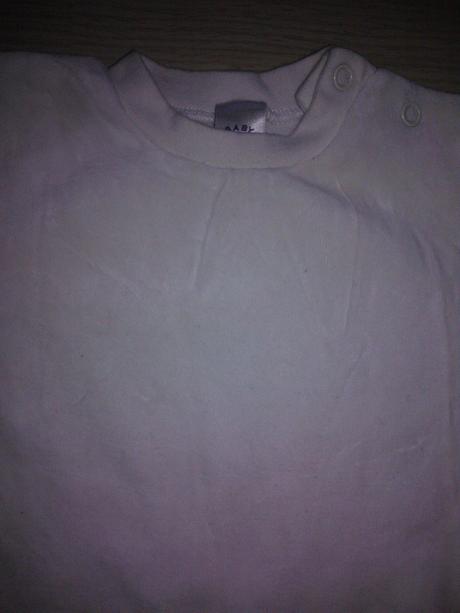 Tricko biele semisove, baby club,68