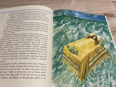 Krásna retro rozprávková kniha d aulnoy páví kráľ,