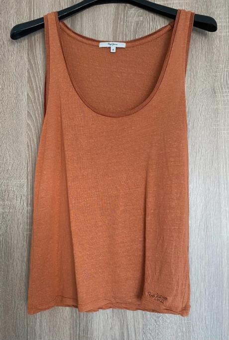 Oranžovo hneď top s/m, pepe jeans,m