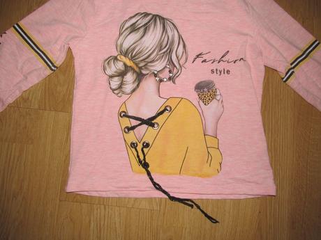 Ružové tričko s kapucňou v. 152, 152