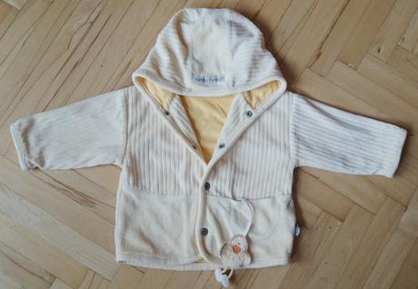 Velúrová mikina s kuriatkom, 74