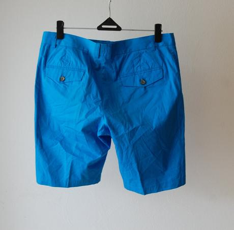 Pánske bavlnené šortky- žiarivá modrá, h&m,l