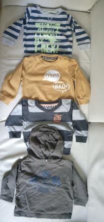 Chlapčenské mikinky 4 kusy v.74, 74