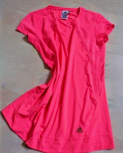 Elastické neónkové športové tričko, adidas,l