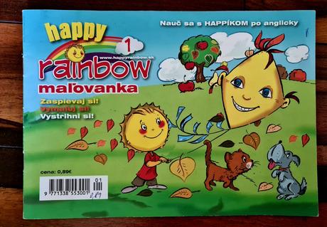 Omalovanka happy rainbow,