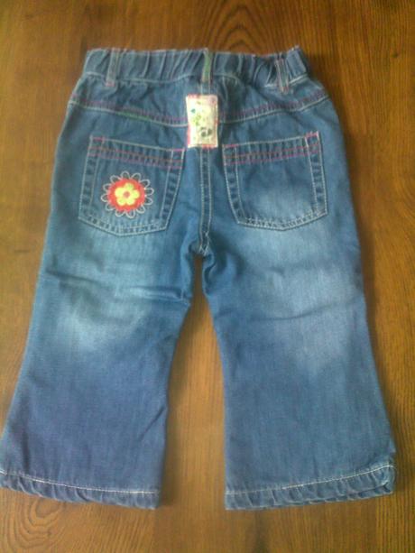 Podšité riflíky s výšivkami, marks & spencer,86